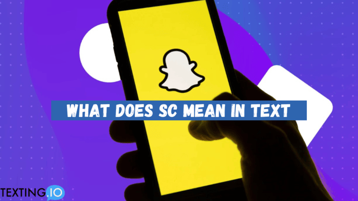 what does sc mean in text