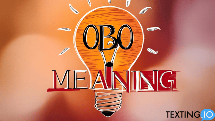 What Does OBO Mean?