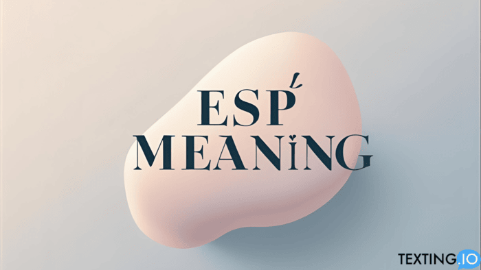 What Does ESP Mean In Texting?